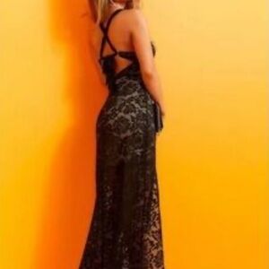 Guess Riona Lace cutout Maxi dress